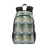 Green Plaid Aesthetic Backpack - Weirdcore Angel