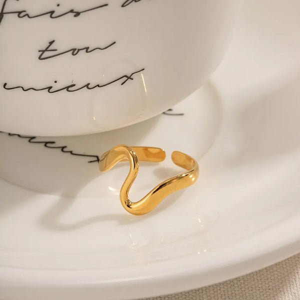 Stainless Steel Asymmetrical Ring