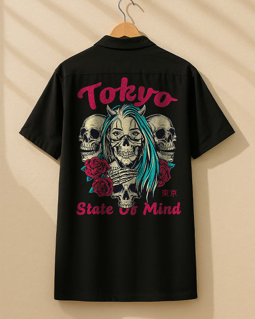 Tokyo Retro Graphic Hawaiian Shirt