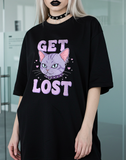 “Get Lost” Cat Graphic T-Shirt