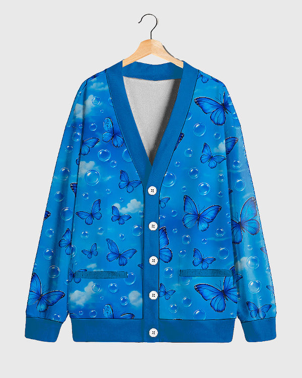 Plus Size frutiger aero butterfly Cardigain