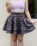 Plus Size Emo Clowncore High Waist Skirt