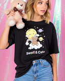 Kawaii Cartoon Women's Graphic T-Shirt
