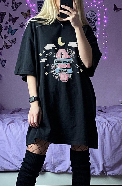 Graveyard Babe Graphic T-shirt