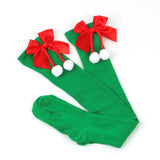 Women Festive Christmas Knee-High Socks – Perfect Holiday Attire