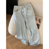 Cute Bow Accent Wide-Leg Jeans