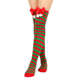 Women Festive Christmas Knee-High Socks – Perfect Holiday Attire