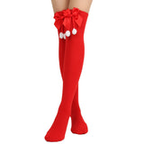 Women Festive Christmas Knee-High Socks – Perfect Holiday Attire