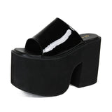 Retro-Inspired High-Platform Open-Toe Sandals