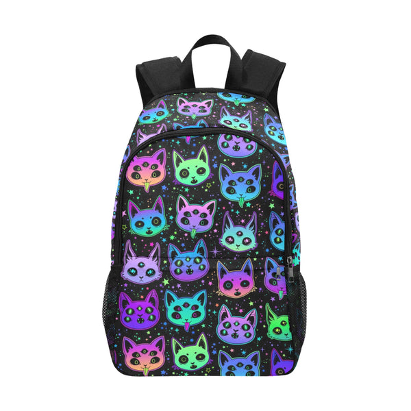 Rainbow Cartoon Cat Backpack