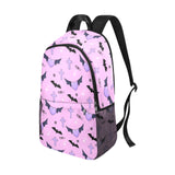 Kawaii Pastel Gothic School Bag - Bats and Crosses Print