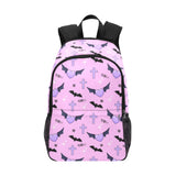 Kawaii Pastel Gothic School Bag - Bats and Crosses Print