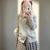 Academia Aesthetic Long Sleeve Cardigan - In Control Clothing