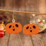 Acrylic Cute Pumpkin Shape Earrings - In Control Clothing