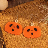 Acrylic Cute Pumpkin Shape Earrings - In Control Clothing