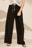 ADORA Waist Tie Crinkle Flowy Pants