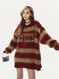 Aesthetic Grunge Stripe Long Sleeve Sweater - In Control Clothing