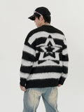 Aesthetic Grunge Stripe Long Sleeve Sweater - In Control Clothing
