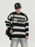 Aesthetic Grunge Stripe Long Sleeve Sweater - In Control Clothing