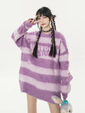Aesthetic Grunge Stripe Long Sleeve Sweater - In Control Clothing