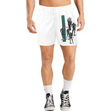 Alive Retro Art White Men's Shorts - In Control Clothing