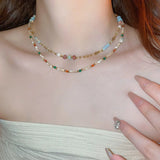 Alloy Pearl Beaded Necklace