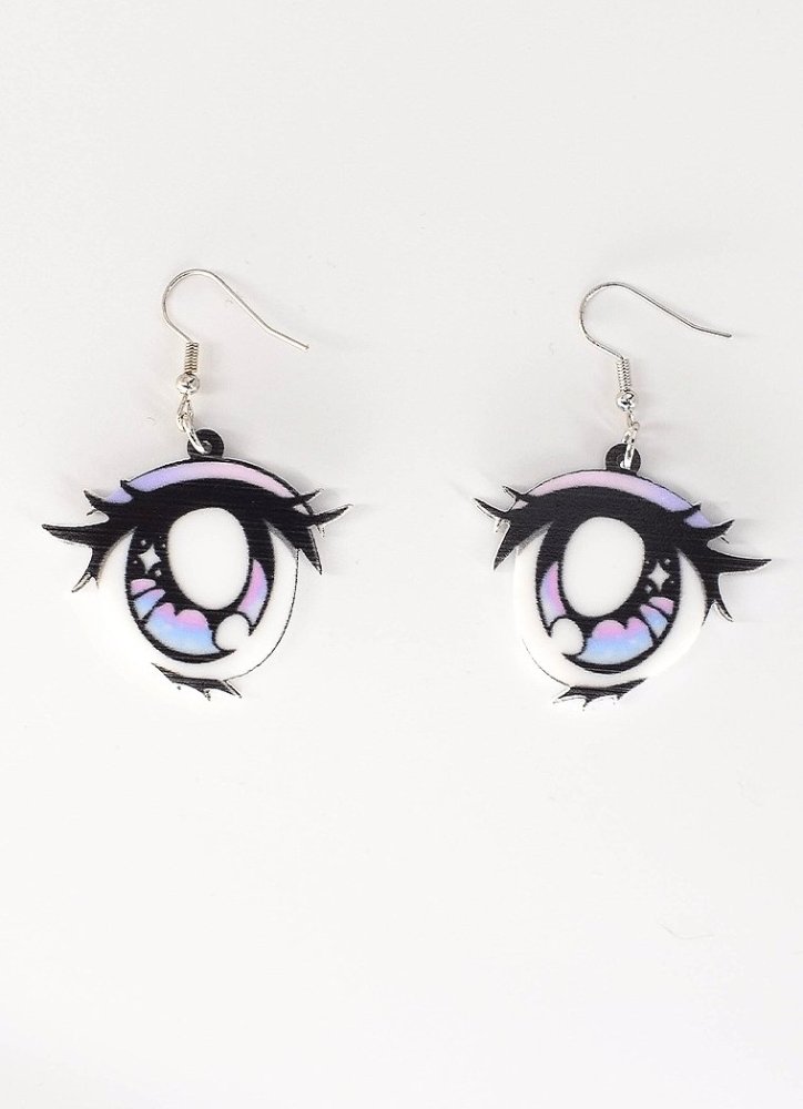 Anime Eye Earrings - In Control Clothing