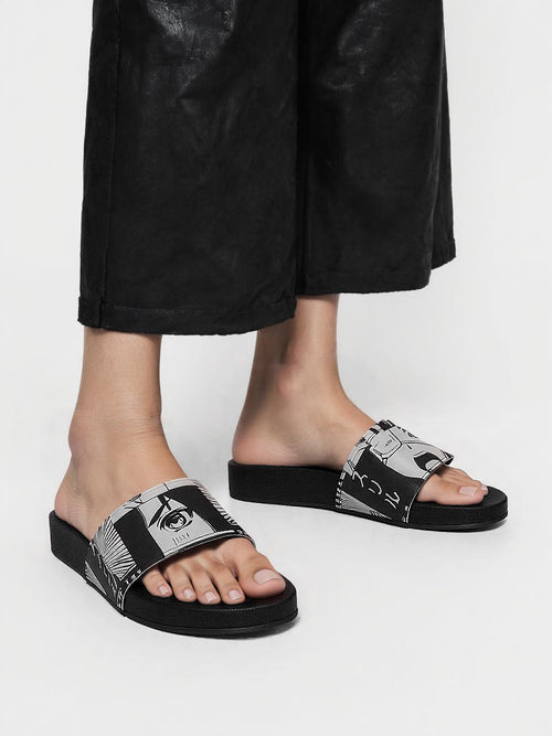 Anime Manga Womens Slide Sandals