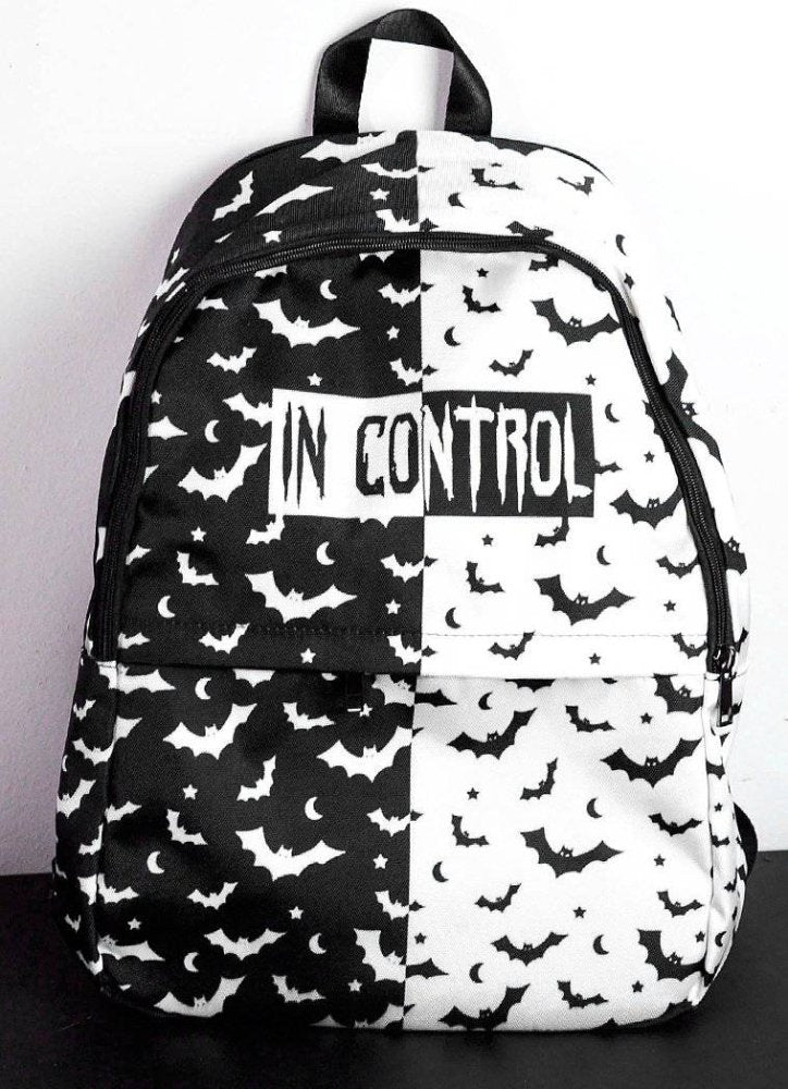 Bat Pattern In Control Backpack - In Control Clothing