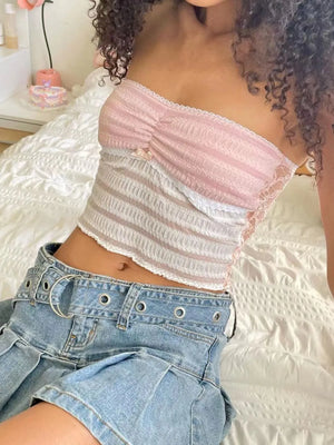 Coquette Lace Tube Top