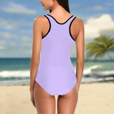 Cartoon Letter Graphic One Piece Swimsuit