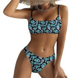 Cartoon Smiley Face Bikini Swimsuit