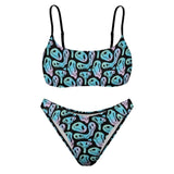 Cartoon Smiley Face Bikini Swimsuit