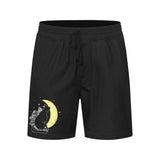 Cat Moon Art Men's Mid-Length Shorts - In Control Clothing