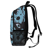 Blue and Black Abstract Backpack