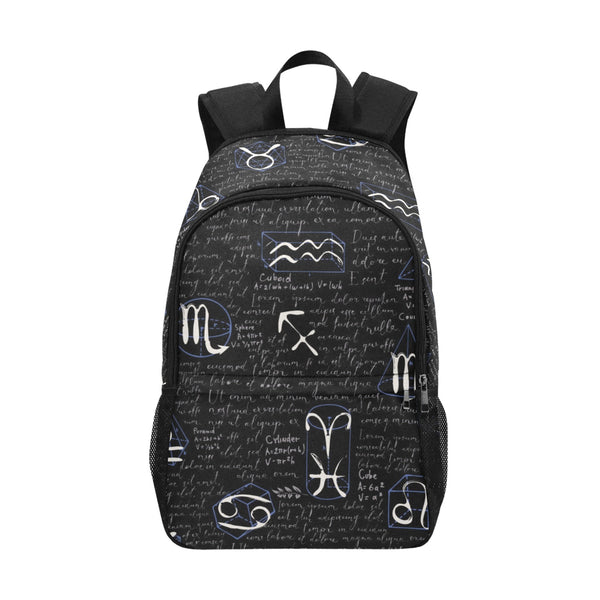 Handwritten Zodiac Backpack with Star Sign Details