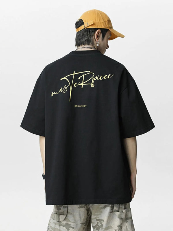 Men's Plus Size Round Neck Half Sleeve T-Shirt
