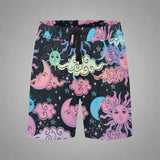 Celestial Sun and Moon Rainbow Men's Shorts