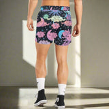 Celestial Sun and Moon Rainbow Men's Shorts