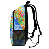 Colorful Helvetica Aqua Aero-Inspired Backpack