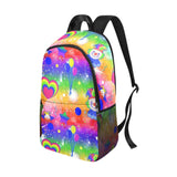 clown 3 Fabric Backpack with Side Mesh Pockets (Model 1659)