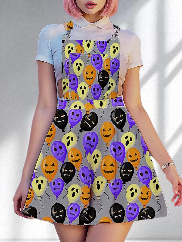 Clowncore Halloween Party Overall Dress