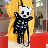 Creepy Cute Skeleton Plush Backpack - In Control Clothing