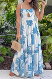 Cut - Out Sweetheart Neck Maxi Dress