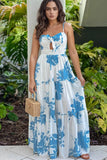 Cut - Out Sweetheart Neck Maxi Dress