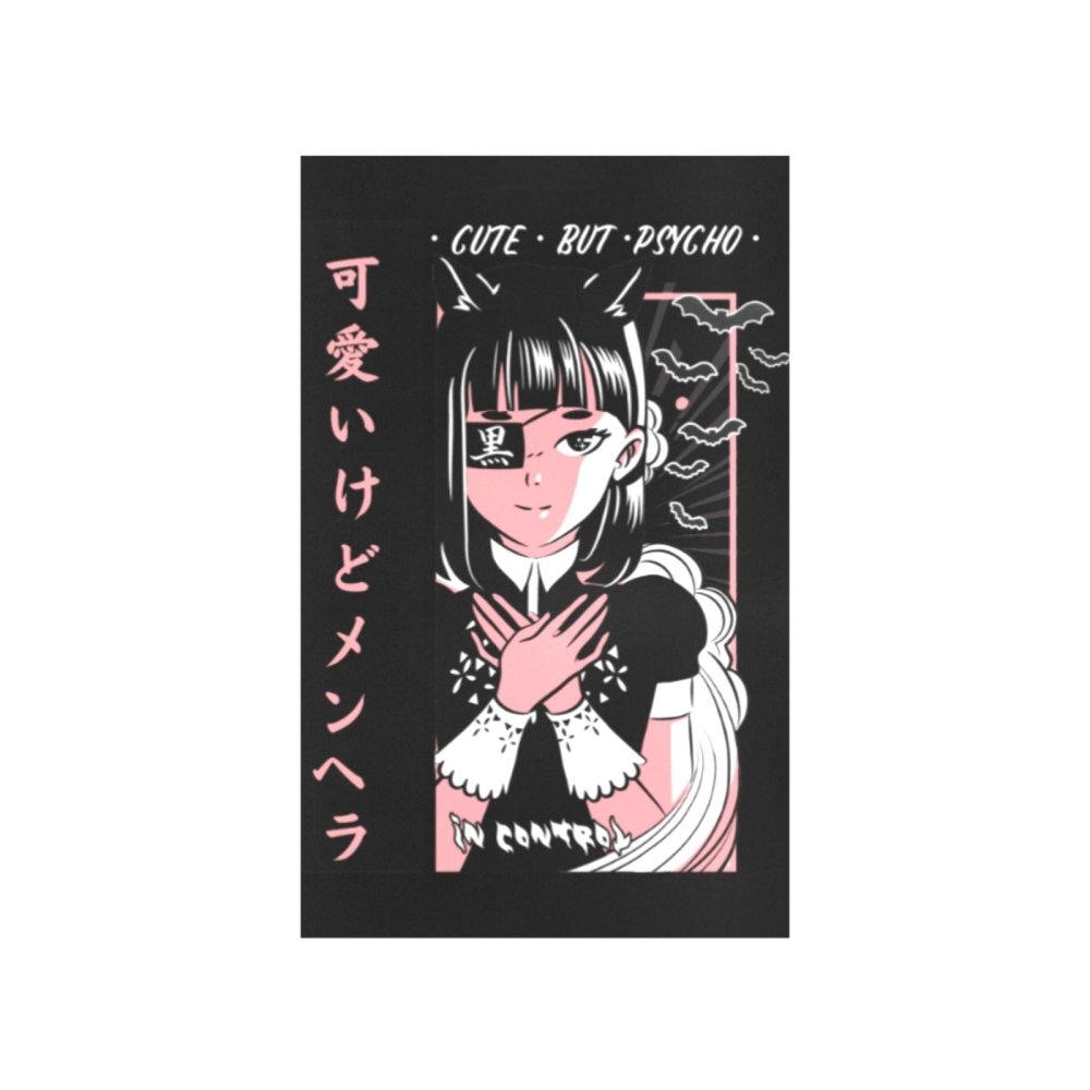 Cute But Psycho Anime Art Print 7‘’x10‘’ - In Control Clothing