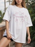 Cute Kawaii Coquette T-shirt – Bow Graphic Design - In Control Clothing