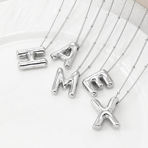 Cute Letter Charm Pendant Necklace