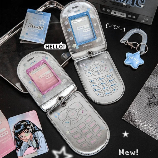 Cute Mobile Phone Shaped Card Holder - Kawaii School Stationery