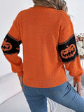 Cute Pumpkin Halloween Knit Sweater - Cozy Fall Fashion - In Control Clothing